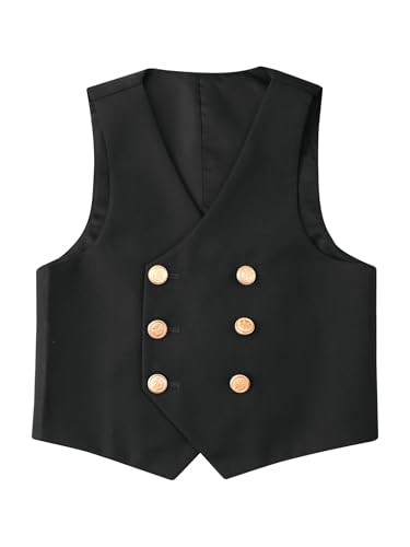 Boys School Uniform Clothes Kids Waistcoat Formal Suit Vest for Wedding Birthday Party3