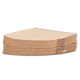 100PCS Cone Coffee Filters, Disposable Natural Wood Pulp Paper for Drip Brewing - Size 4, Compatible with Mr. Coffee, Braun, and Most Cone Coffee Makers