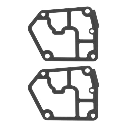 Image of YINETTECH 2 Pack Oil Filter Housing Gasket Seal Compatible with Volkswagen T5 1.9 TDI 2003-2009 OEM 045115441 Metal Black
