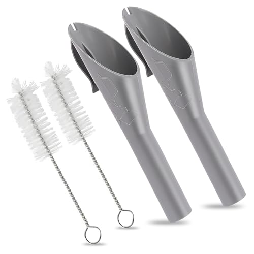 2 PCS Petrol Funnel for Car, Portable Fuel Funnel with Filter Diesel Filler Funnels with 2 Brush for 1782177 1833948 2050651 2094164