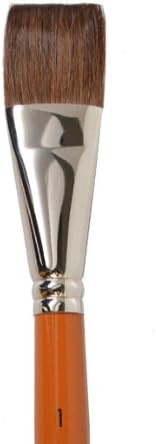 R&F Handmade Paints Encaustic Flat Soft Paintbrush, 1-Inch