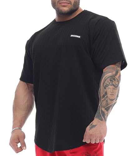 T-shirt oversize gym pour homme le haut de musculation élastique et léger style de vie sport