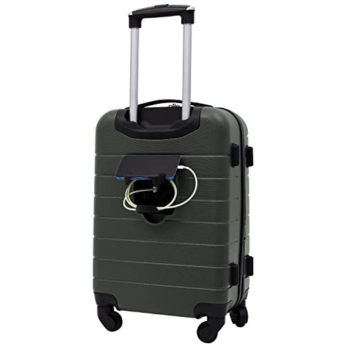 Image of Wrangler Smart Spinner Hardside Luggage, 2 Piece Set, Deep Depths