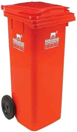 Nilkamal 120 Ltr Wheel Garbage Dustbin (Green)