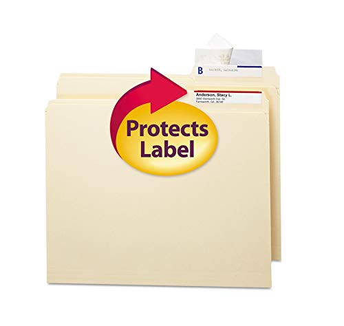 Seal & View File Folder Label Protector, 3-1/2X1-11/16, 100/Pack [Set Of 2] #TOP4