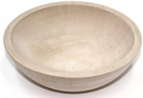 7 Inch Unfinished Solid Beech Wood Bowl