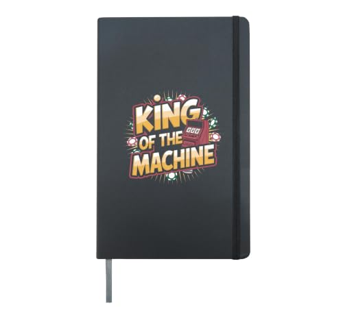 King Of The Slot Machine - Casino Slot Machine Gambling Hardcover Journal, Black