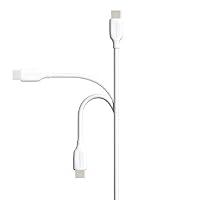 Amazon Basics USB-C-auf-USB-A 2.0 Schnelllade- und Datenübertragungskabel, 480 Mbit/s Geschwindigkeit, USB-IF-zertifiziert, für Apple iPhone 16/15, iPad, Samsung Galaxy, Tablets, Laptops, 0.9 m, Weiß – Ansicht 2