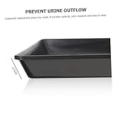 GALPADA 2Pcs Replacement Dog Cage Tray Black Durable Leakproof Plastic Pet Urine Tray for Small Dog Cage Easy Clean Odor Resistant - Image 5