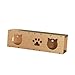 Baoblaze Cat Scratcher Tunnel Pets Supplies Interactive Toy Wood Gifts Sturdy Scratching Pad Cat Tunnel Bed Furniture Protector, S
