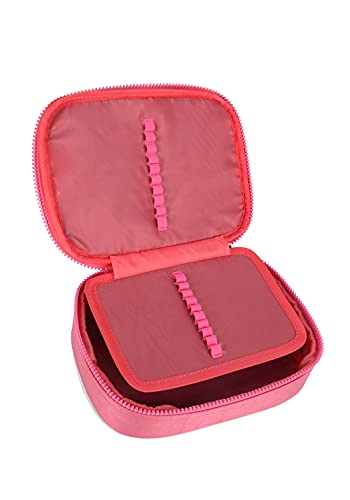 Estojo escolar feminino juvenil barbie rosa 40608