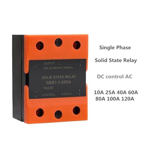 Relais statique DC AC 60A commutation silencieuse et rapide pour chauffage