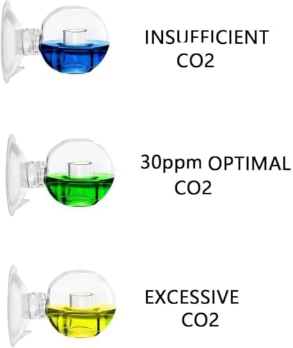 FZONE CO2 Glass Drop Checker for Aquariums - PH Monitor