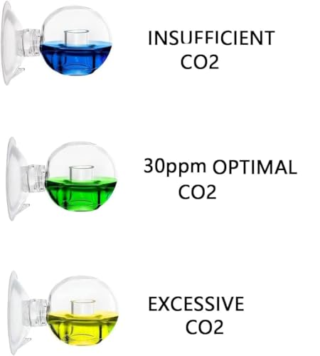 FZONE Aquatic CO2 Glass Drop Checker PH Momitor for Aquarium Plant Fish Tank Test CO2 Kit