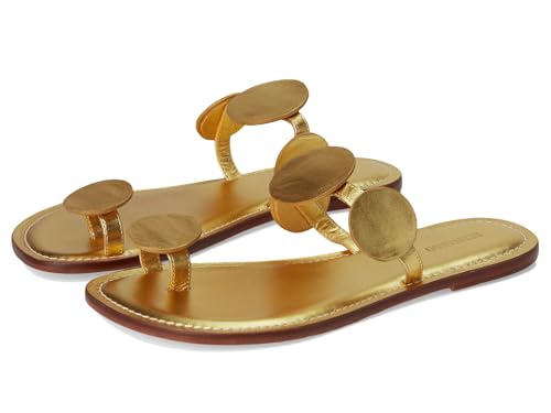 Bernardo New Moon Leather Sandal, Gold, 7.5