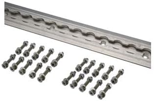 US Cargo Control Riel L de aluminio con brida de 96 pulgadas con accesorios de montaje, perfecto para asegurar motocicletas, cuatrimotos, tractores