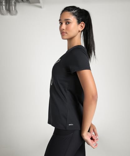 PUMA W TAD Essential Logo Tee, T-Shirts Mixte, PUMA Black, L