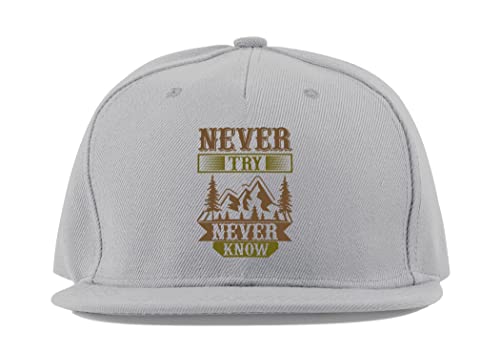 Casquette de baseball Explore Adventure en coton visière plate protectrice