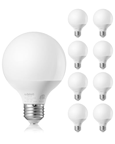 EDISHINE Vanity Light Bulbs, G25 LED Bathroom Light Bulbs, 25