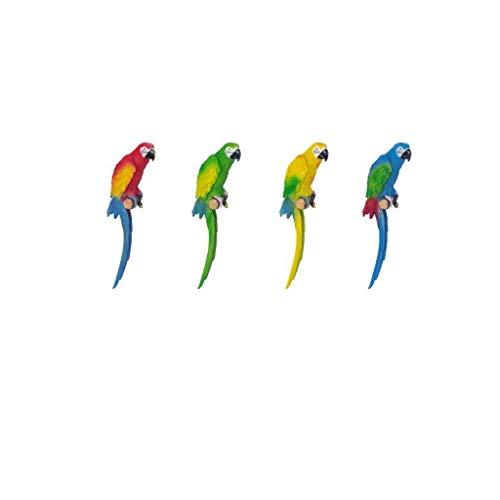 Mkkm Novelty Wall Hangings,Wall Decorations Pastoral Creative Three-Dimensional Resin Parrot Wall Mural Home Hall Annex,Multi-Colored #TOP4