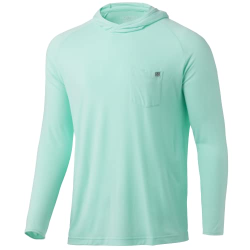 Chemise long-sleeve HUK Waypoint hoodie homme XXXL verre de plage