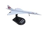 Daron Worldwide Trading Postage Stamp British Airways Concorde Vehicle (1/350 Scale), White,black