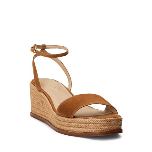 Image of Lauren Ralph Lauren womens Leona Suede Espadrille