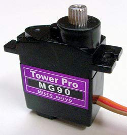 Image of REES52 Mg90s Mini Metal Geared Micro Servo Motor for RC Helicopter Plane Boat Car Trex450 (9 g) - Set of 4 Pieces