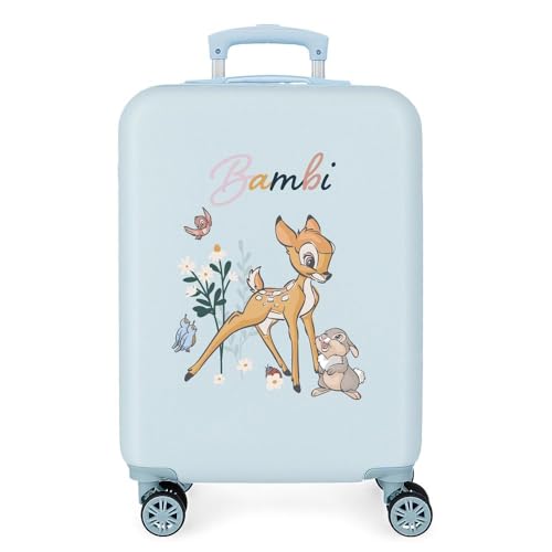 Disney Before The Bloom Valise de cabine bleue 34 x 55 x 20 cm rigide ABS fermeture à combinaison latérale 32 L 2,54 kg 4 roues doubles bagage à main