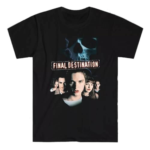 VHUGrtiok Final Destination Movie Men's T-Shirt Size S to 3XL Black XL