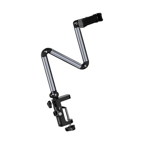 Bras pivotant en aluminium pour téléphone portable et tablette support réglable de bureau