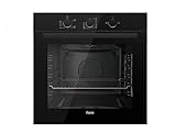 Ferre QGDMD 77DT1 CS - 60cm Built-in Gas Single Oven - 69L - Fan & Grill Function - Black