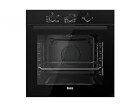 Ferre QGDMD 77DT1 CS - 60cm Built-in Gas Single Oven - 69L - Fan & Grill Function - Black