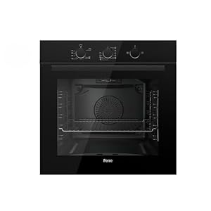 Ferre QGDMD 77DT1 CS – 60cm Built-in Gas Single Oven – 69L – Fan & Grill Function – Black