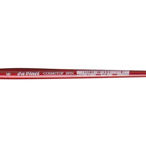 Image of da Vinci Watercolor Series 5580 Size 6 Round - CosmoTop Spin Synthetics - Professional Quality Multi-Diameter Synthetic Fibers - Holds More Water Than Any Other Synthetic