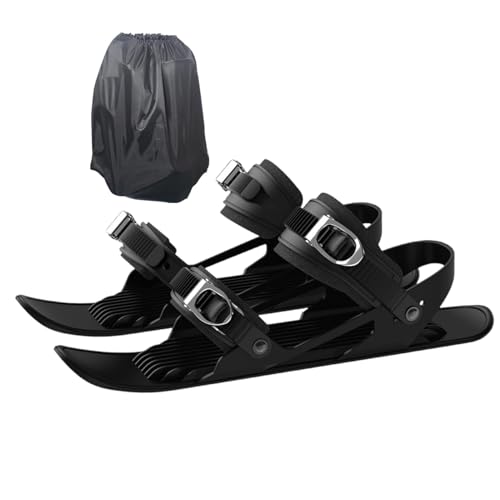 Esquís Cortos,Raquetas de Nieve para Hombre | Tablas de esquí Snowblades,Accesorio de esquí Compacto, Herramientas de esquí Ajustables multifuncionales, pies de Nieve Antideslizantes Ligeros para