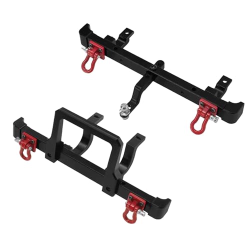 STARTIST 1:12 Scale RC Front Rear Replacement Metal Accessory Parts Guard for MN82T MN82S MN82 DIY Accs RC Car Model, Black