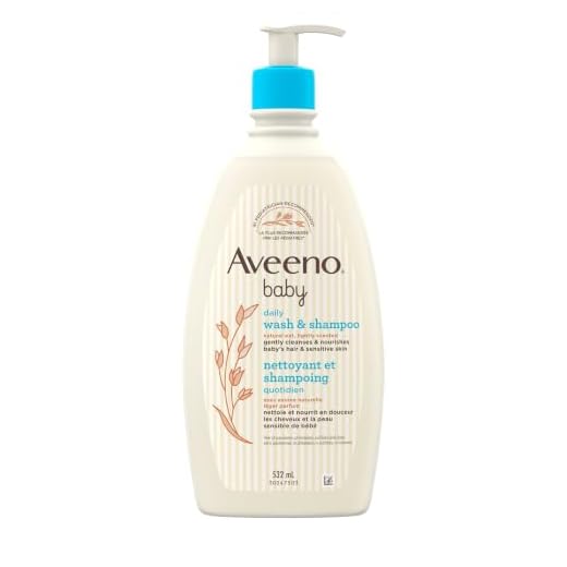 Aveeno Baby Gentle Wash & Shampoo with Natural Oat Extract, Tear-Free & Paraben-Free Formula For Hair & Body, Lightly Scented, 18 Fl. Oz