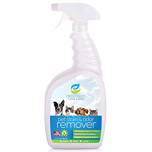 Aesroson Pet Stain and Odor Remover Spray - 3-in-1 Formula Natural Pet Odor Spray- All-Purpose Carpet Deodorizer for Pet…