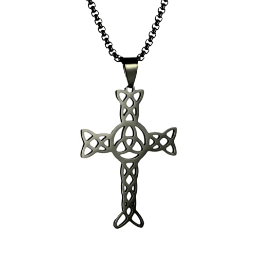 Religous Jesus Celtic Cross Pendant Collier de Prestige TQHGM