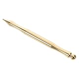 JEWEDECO Akupressur Massagestift aus Messing mit Doppelseitiger Feder Spitze Rostfrei zur Triggerpunkt Linderung bei Muskel und Druckpunktmassage für Arbeit und Unterwegs