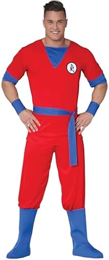 FIESTAS GUIRCA | Disfraz Fighter Adulto (54-56/XL) - Camiseta, Cinturón, Cubrebotas, Muñequeras y Pantalón - Disfraces de Ninjas y Videojuegos para Halloween, Carnaval y Fiestas de Disfraces | Ya disponible en tu tienda friki favorita! En mundofriki.es!