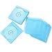 100 Pcs CD Sleeves DVD Envelopes, Standard Two-Sided Clear CD Sleeve case with Drop-Proof Closure for DVD Storage Binders with Non-Woven Fabric for Blank Storage Binders(Blue)