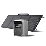 EF ECOFLOW Solar Generator Delta 3 Classic with 110W Solar Panel, 1024Wh