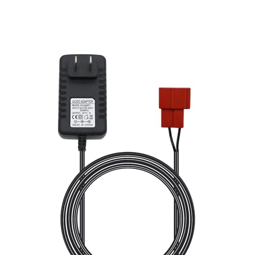12V Battery Charger for Ride On Toys, fit for Mercedes Benz, Truck Car, Best Choice ATV Power Adapter, Red Square Plug