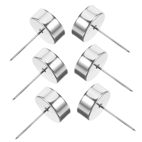 VALICLUD Portacandele in Ferro Argento Tazza 4,2 Cm e Punta 6 Pezzi Portacandele da Tavolo per Candele Decorazioni Natalizie per Casa e Albero di Natale