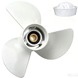 13 1/4 x 17-K Aggiornamento alluminio fuoribordo elica per motori Yamaha 60HP 70HP 75HP 80HP 85HP 90HP 115HP 130HP, 15 Spline Dente, 3-Blade, RH, NO. 6E5-45945-01-EL, Elica in alluminio motore barca,