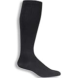 Dr. Scholl's Men's Microfiber Firm Support Socks,Black,Medium (Shoe Size: 7.5-10)