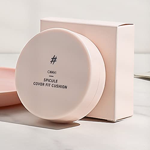 Spicule Cover Fit Cushion - C#AVI Calming Korean Skincare Natural Color Wrinkles Texture Improvement Moisturizing 18g/0.63oz (Vanilla Beige)