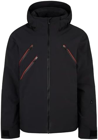 Ziener Herren TARAGO Ski-Jacke/Snowboard-Jacke | atmungsaktiv, wasserdicht, black, 48